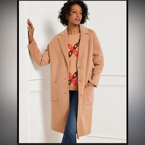Talbots Double Face Wool Blend Duster